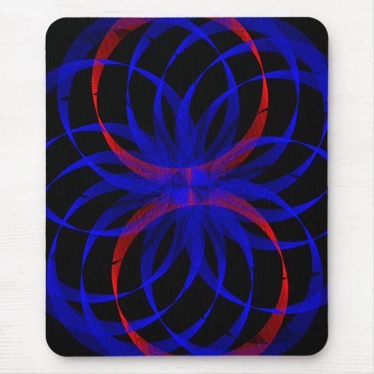 Double Blueberry Color Geometric Mouse Pad Mousepad (Vorne)