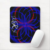 Double Blueberry Color Geometric Mouse Pad Mousepad (Mit Mouse)