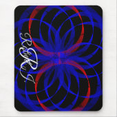 Double Blueberry Color Geometric Mouse Pad Mousepad (Vorne)