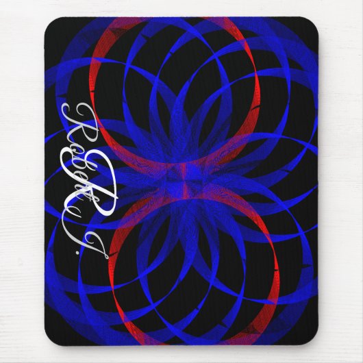 Double Blueberry Color Geometric Mouse Pad Mousepad (Vorne)