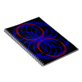 Double Blueberry Color Geometric Spiral Notebook Notizblock (Rechte Seite)