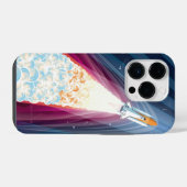 Double Boosted (Space Shuttle Start) iPhone Hülle (Rückseite (Horizontal))