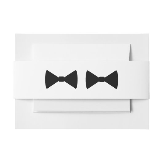 "Double Bow Krawatte" Bly Bands Einladungsbanderole (Vorderseite Beispiel)