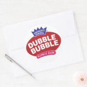 Double Bubble Kaugummi-Logo Runder Aufkleber (Umschlag)