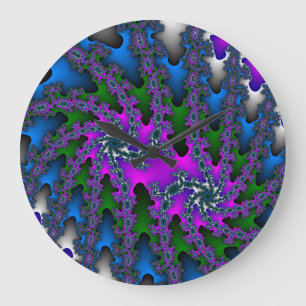 Double Burst Große Wanduhr