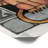 Double Celtic Gargoyle Poster (Ecke)