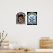 Double Celtic Gargoyle Poster (Küche)