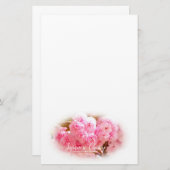 Double Cherry Blossom: Sato-zakura Briefpapier (Vorne/Hinten)