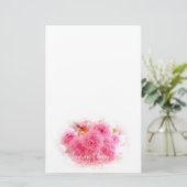 Double Cherry Blossom: Sato-zakura Briefpapier (Stehend Vorderseite)
