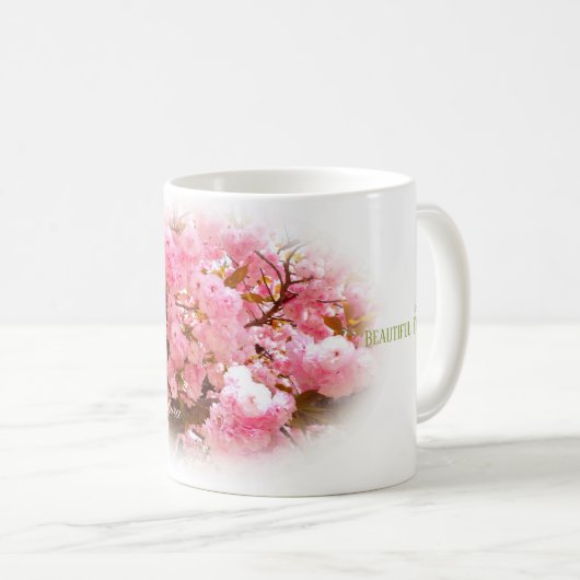Double Cherry Blossom: Sato-zakura Kaffeetasse (VorderseiteRechts)