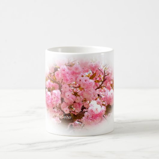 Double Cherry Blossom: Sato-zakura Kaffeetasse (Mittel)