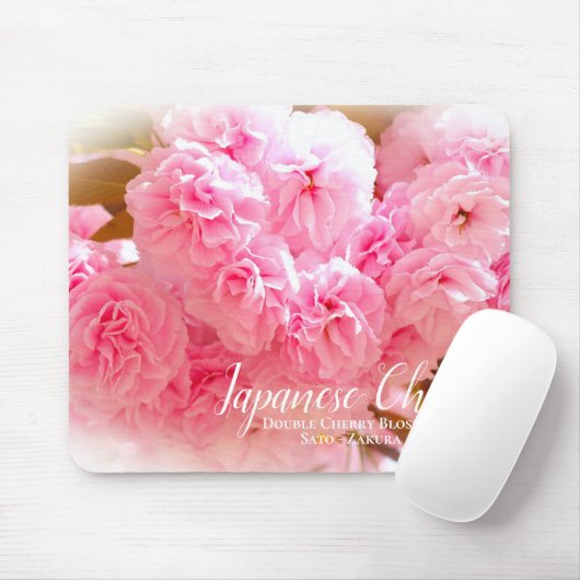 Double Cherry Blossom: Sato-zakura Mousepad (Mit Mouse)