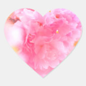 Double cherry blossoms: Azuma-nishiki Herz-Aufkleber (Vorderseite)