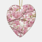 Double cherry blossoms in Japan Keramik Ornament (Links)
