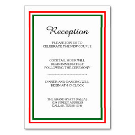 Double Christmas Trial - Empfang Insert Card Tischnummer