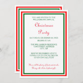 Double Christmas Trim - 12x18 Weihnachts-Party lad Einladung (Vorne/Hinten)