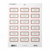 Double Christmas Trim - Adressetikett (Vorne)