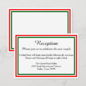 Double Christmas Trim-Empfang-Invition Begleitkarte (Vorne/Hinten)