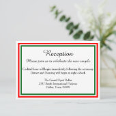 Double Christmas Trim-Empfang-Invition Begleitkarte (Stehend Vorderseite)