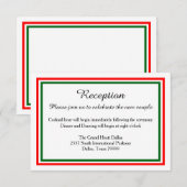 Double Christmas Trim-Empfang-Invition Einladung (Vorne/Hinten)