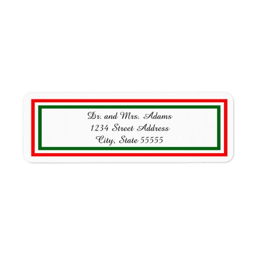 Double Christmas Trimm - Rücksendeadresse (Vorne)