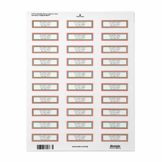 Double Christmas Trimm - Rücksendeadresse (Vorne)