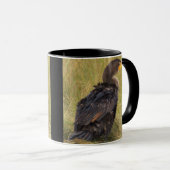Double-crested Cormorant Bird Mug Tasse (VorderseiteRechts)