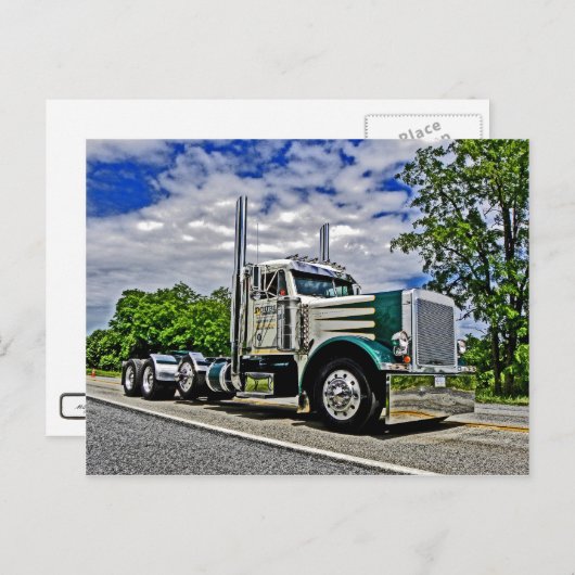Double D Peterbilt 379 Postcard Postkarte (Vorne/Hinten)