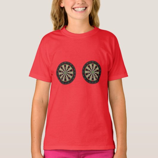 Double Dart OM Fans 🎯 😍 Dartboard T-Shirt (Vorderseite)
