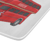 Double-decker bus cartoon illustration schneidebrett (Ecke)