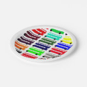 Double Decker Bus - London, England (Party) Pappteller (Schrägansicht)