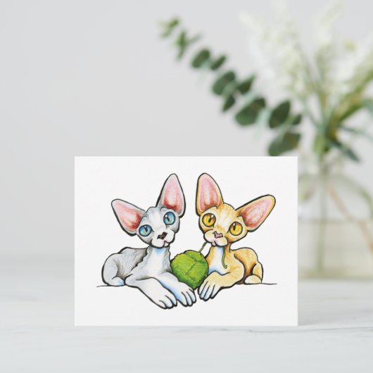 Double Devons Postkarte (Stehend Vorderseite)