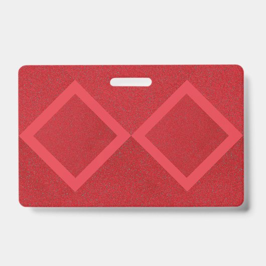 Double Diamond Red Abzeichen - Anpassbare Markieru Ausweis (Vorderseite)