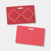 Double Diamond Red Abzeichen - Anpassbare Markieru Ausweis (Vorder- & Rückseite)