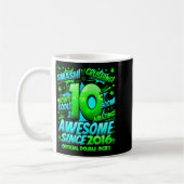 Double Digits 10 Year Old Boys 10th Birthday Boy Kaffeetasse (Links)