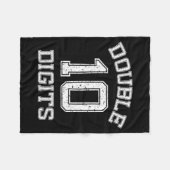 Double Digits 10th Birthday 10 Year Old  Fleecedecke (Vorderseite (Horizontal))