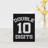 Double Digits 10th Birthday 10 Year Old Karte (Gelbe Blume)