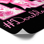 Double Digits 10th Birthday Girl Nk Coquette Bow 1 Poster (Ecke)