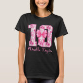 Double Digits 10th Birthday Girl Nk Coquette Bow 1 T-Shirt (Vorderseite)