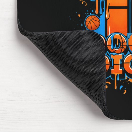 Double Digits Birthday 10 Year Old Boy Basketball Mousepad (Ecke)