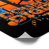 Double Digits Birthday 10 Year Old Boy Basketball Poster (Ecke)