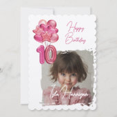 Double Digits Birthday Bash Einladung (Rückseite)