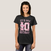 Double Digits Birthday Girl 10th Birthday Coquette T-Shirt (Vorne ganz)
