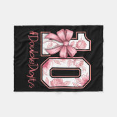 Double Digits Birthday Girl 10th Nk Coquette Bow F Fleecedecke (Vorderseite (Horizontal))
