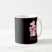 Double Digits Birthday Girl 10th Nk Coquette Bow F Kaffeetasse (VorderseiteRechts)