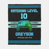 Double digits! Perfect Ten Year old Birthday  Flee Fleecedecke (Vorderseite)