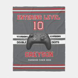 Double digits! Perfect Ten Year old Birthday  Flee Fleecedecke