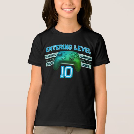 Double digits! Perfect Ten Year old Birthday  Tri-Blend Shirt (Vorderseite)
