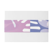 Double Doves B'nai Mitzvah Envelope Wrap Einladungsbanderole (Rückseitenbeispiel)