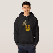 Double Espresso Coffee Niedlich Funny Owl Vogelbeo Hoodie (Vorne ganz)